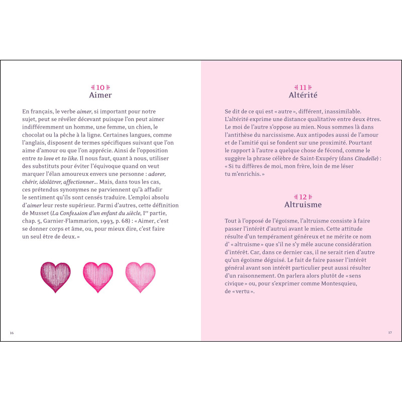 365 mots de l'amour et de l'amitié expliqués