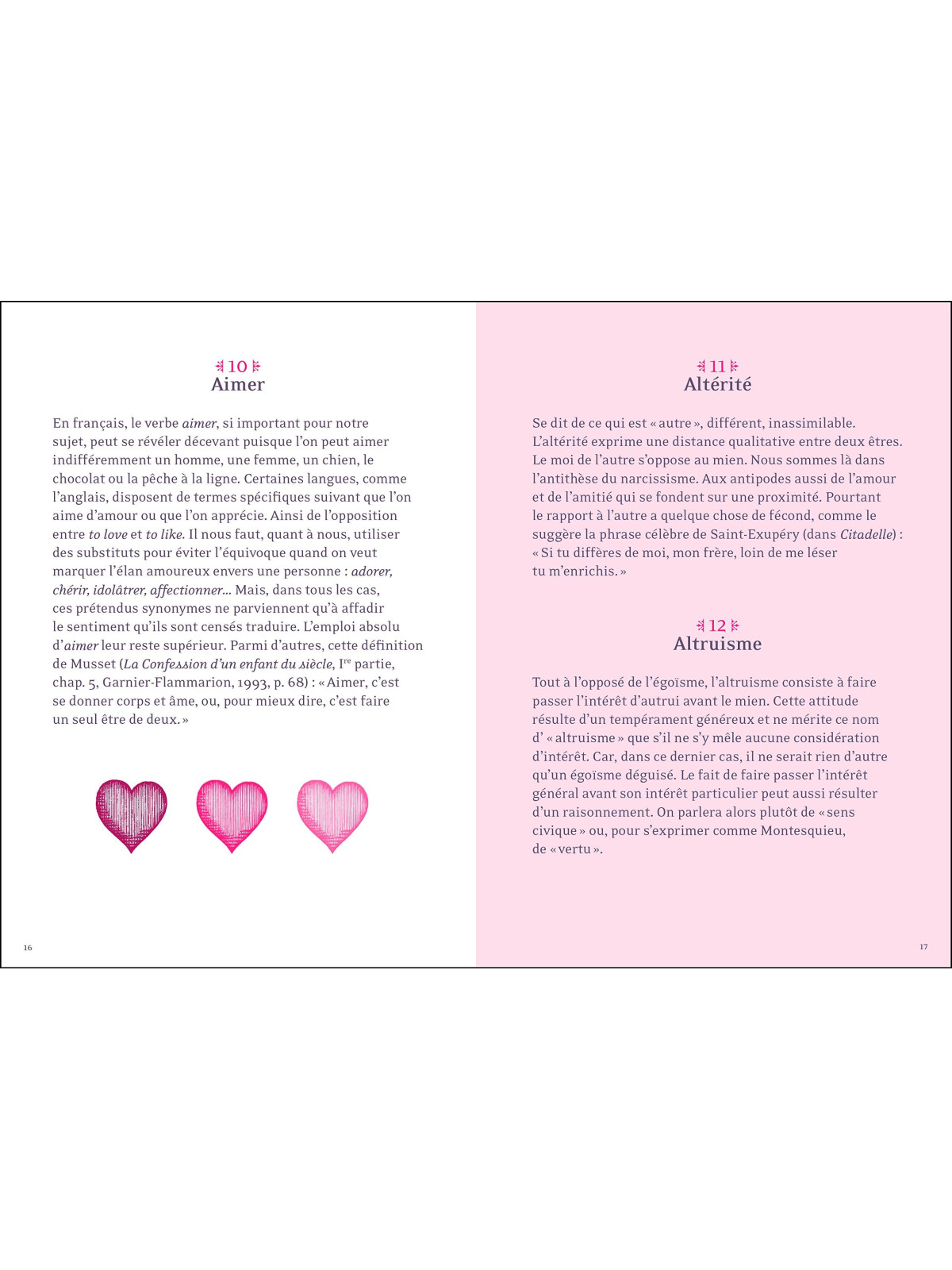 365 mots de l'amour et de l'amitié expliqués