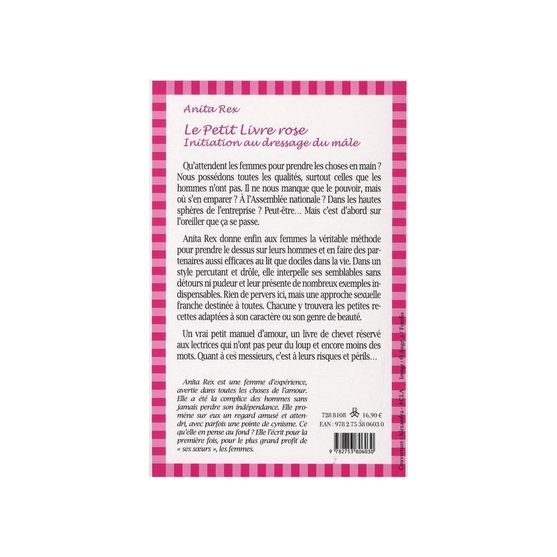 Le Petit Livre rose - Initiation au dressage du mâle