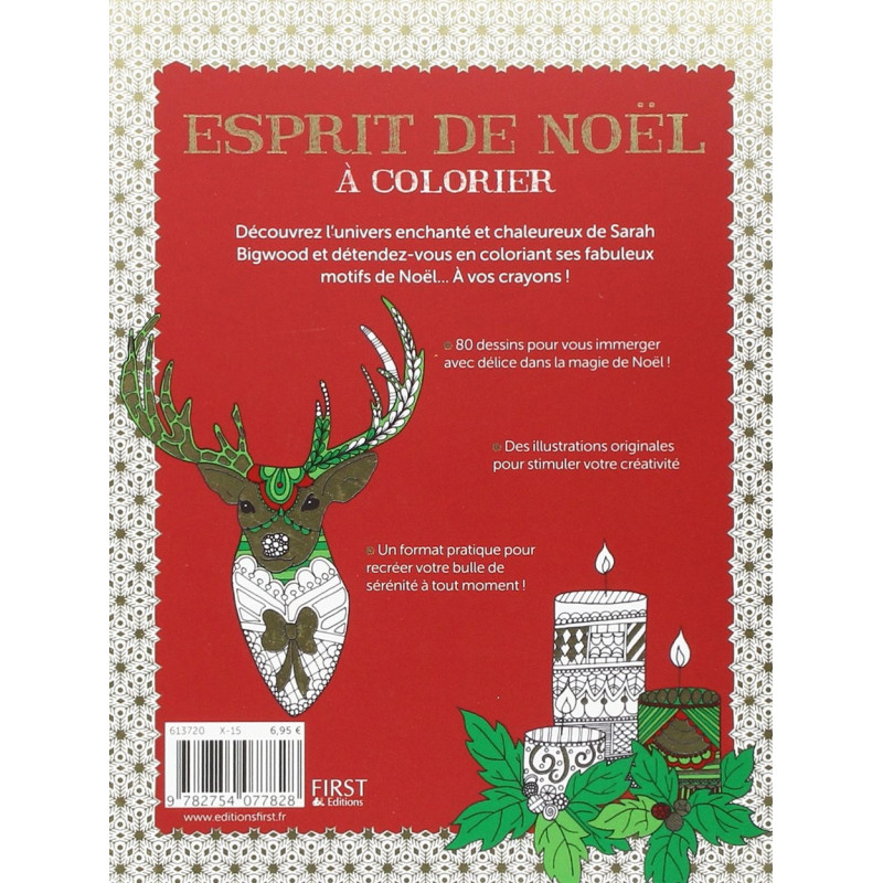 Esprit de Noël à colorier