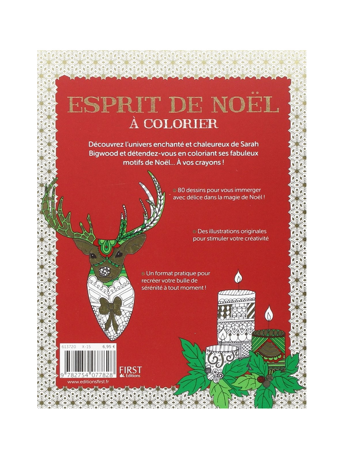 Esprit de Noël à colorier