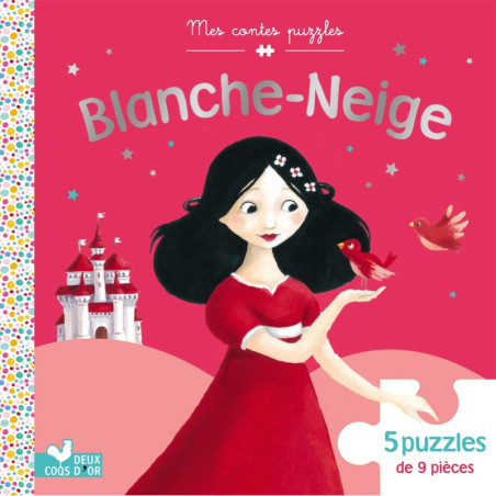 Mes contes puzzles - Blanche Neige - 5 puzzles de 9 pièces