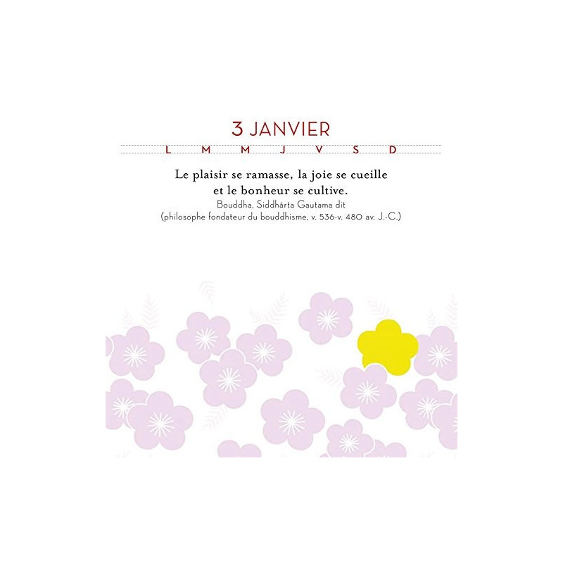 365 recettes de bonheur - Ephéméride perpétuelle