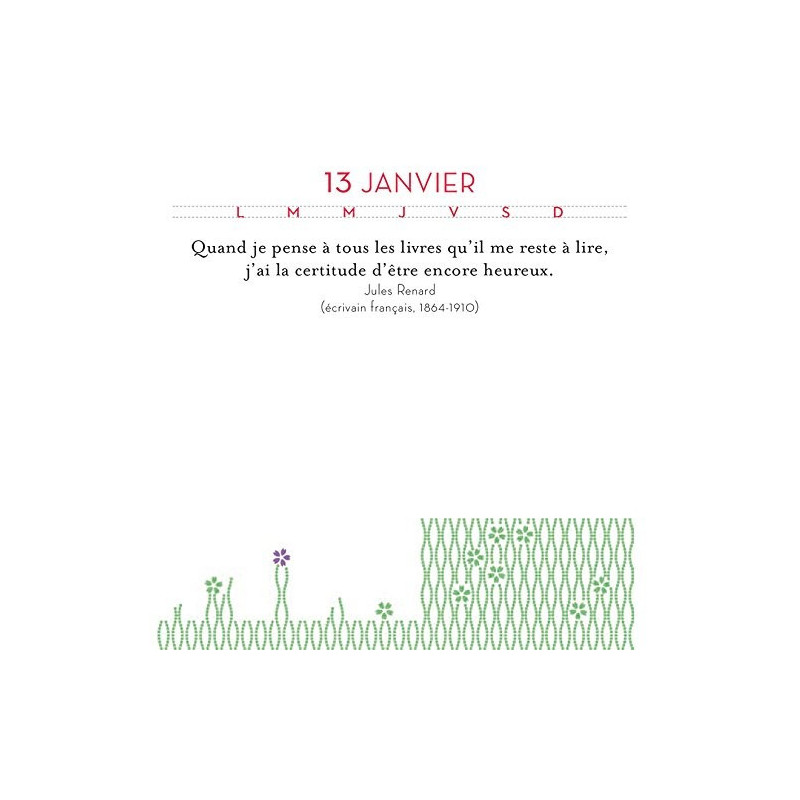 365 recettes de bonheur - Ephéméride perpétuelle