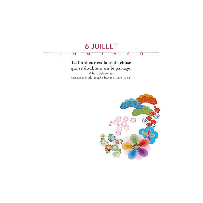 365 recettes de bonheur - Ephéméride perpétuelle