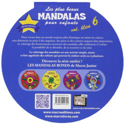 Les plus beaux mandalas pour enfants - Vol. bleu 6