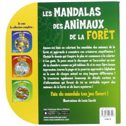 Les mandalas de la forêt - De A à Z apprends l'alphabet et les noms des animaux en 5 langues
