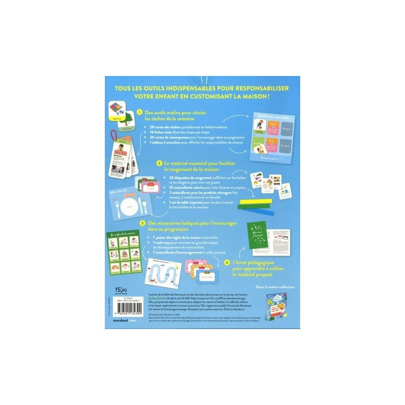 Ma maison Montessori - J'aide à la maison - Toute le matériel pour responsabiliser votre enfant et l'encourager à participer