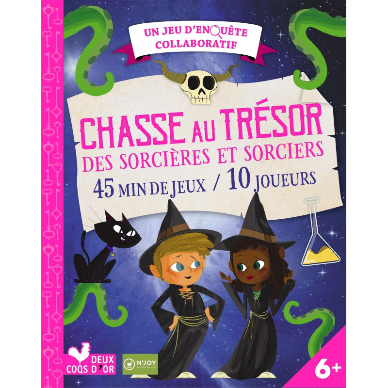 Un jeu d'enquête collaboratif - Chasse au trésor des sorcières et sorciers - 45 min de jeux - 10 joueurs