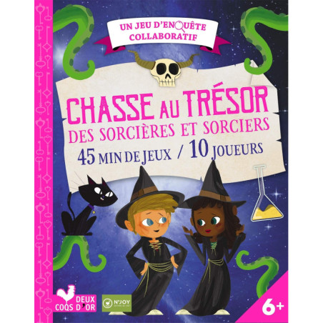 Un jeu d'enquête collaboratif - Chasse au trésor des sorcières et sorciers - 45 min de jeux - 10 joueurs
