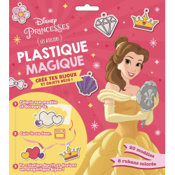 Disney Princesses - Les ateliers - Plastique magique crée tes bijoux et objets déco ! 20 modèles et 8 rubans colorés