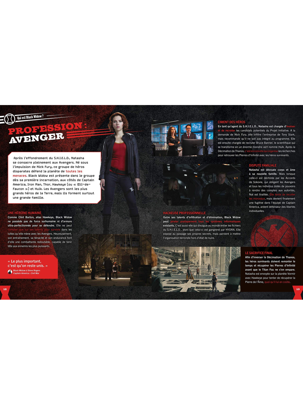 Les héroïnes Marvel - Black Widow - Le guide visuel ultime