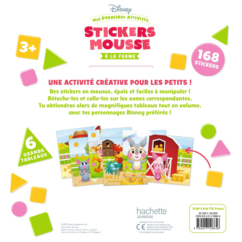 Disney - Mes premières activités - Stickers mousse - A la ferme