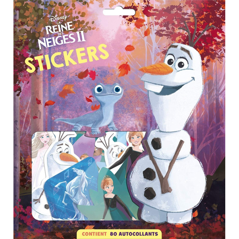 Disney - La Reine des Neige II - Stickers - Contient 80 autocollants
