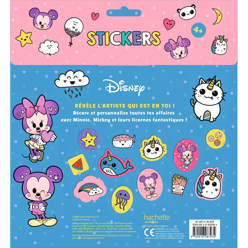 Disney Stickers - Contient 80 autocollants