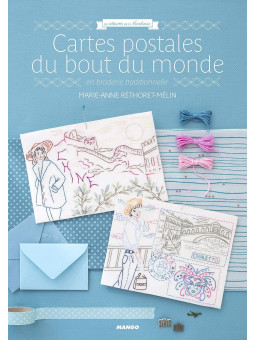 Cartes postales du bout du monde en broderie traditionnelle