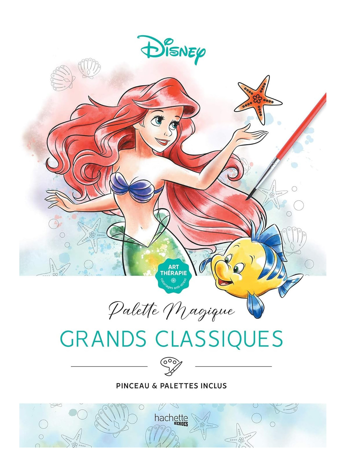 Art thérapie - Disney - Palette magique - Grands classiques - Pinceau & palettes inclus