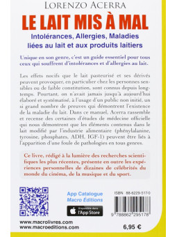 Le lait mis à mal - Intolérances, Allergies, Maladies liées au lait et aux produits laitiers