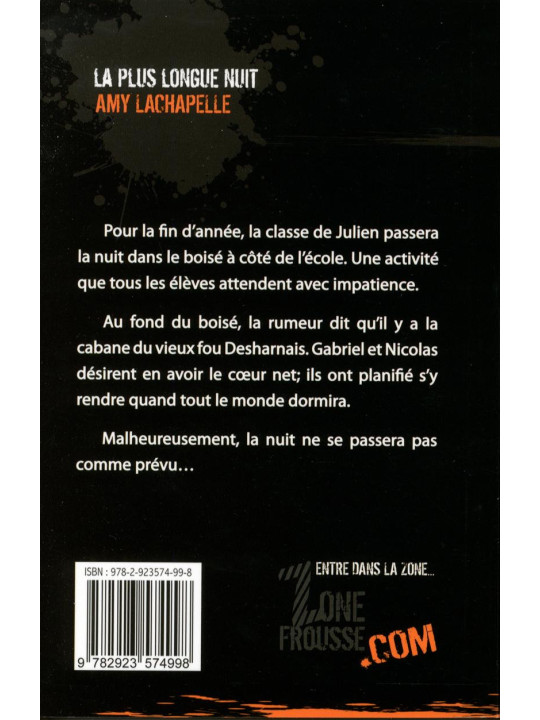 Zone frousse - La plus longue nuit - Numéro 13 - Mystik-Boutique.fr
