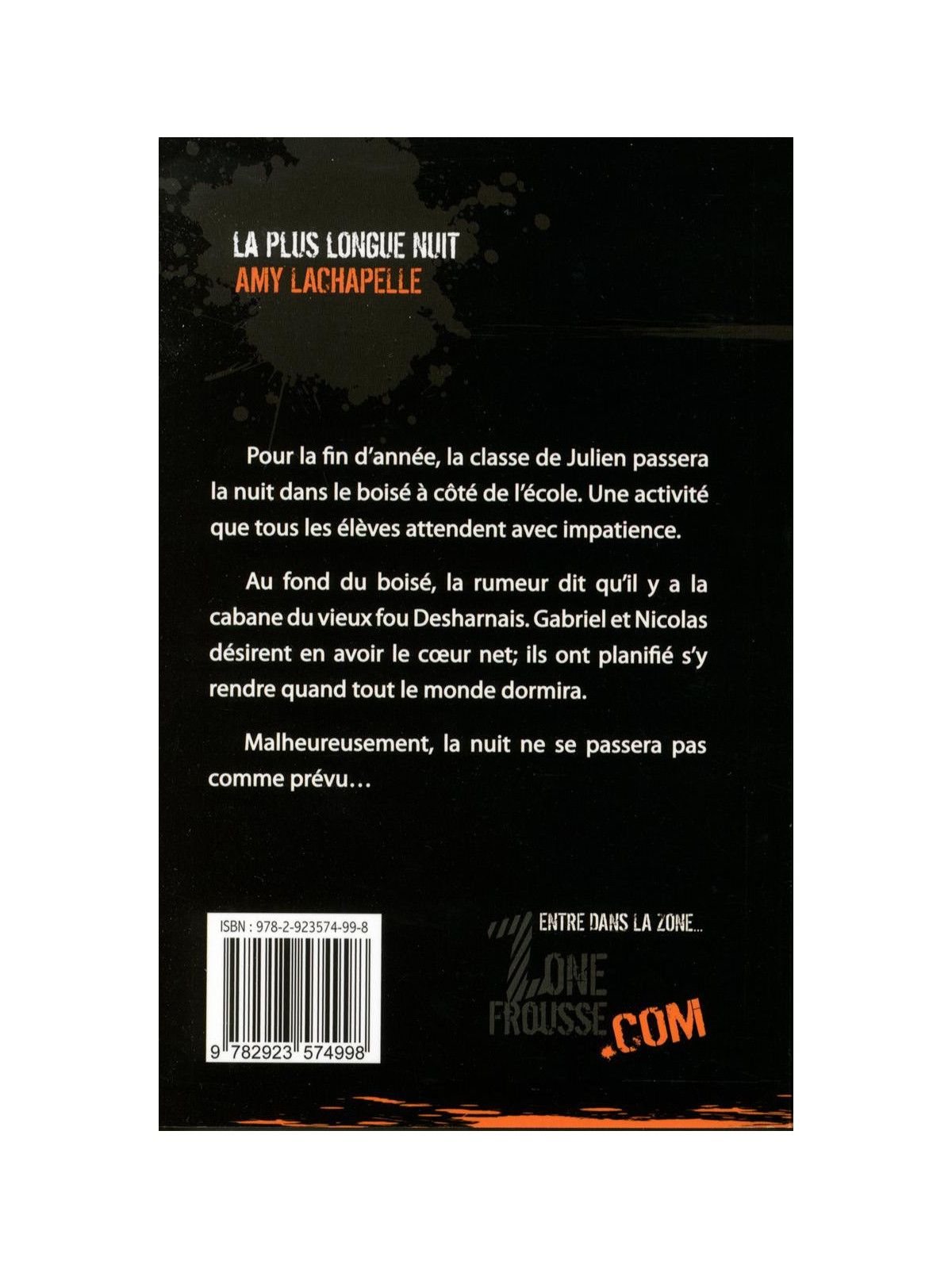 Zone frousse - La plus longue nuit - Numéro 13 - Mystik-Boutique.fr