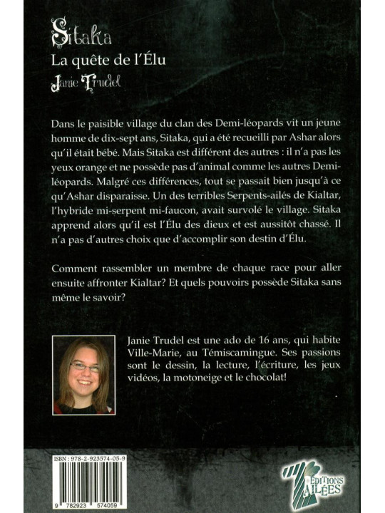 Sitaka - La quête de l'élu - Tome 1 - Mystik-Boutique.fr, Librairie