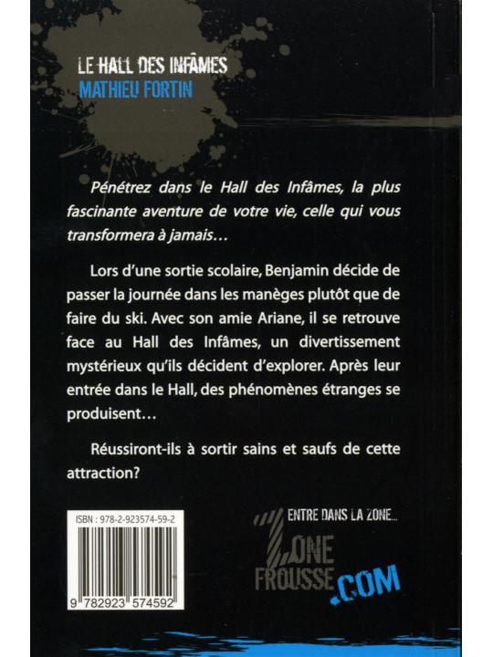 Zone frousse - Le hall des infâmes - Mystik-Boutique.fr, Librairie
