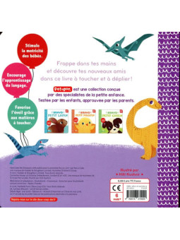 Bravo petit dino - Avec des matières à toucher ! - Mystik-Boutique.fr