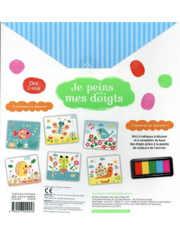 Mes premières activités - Je peins avec mes doigts - 6 tableaux à décorer, 1 palette de couleurs