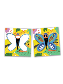 Coffret mes premières activités - Mes tableaux en pâte à modeler mousse - 4 tableaux, 3 pots