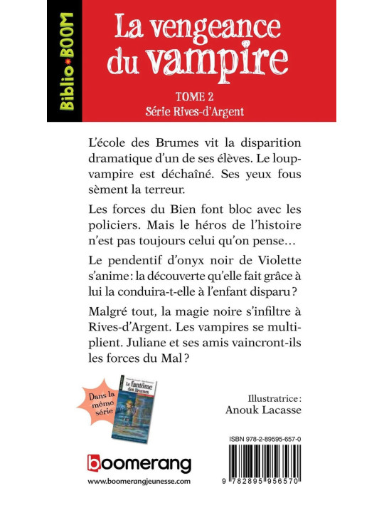 Biblio Boom Fantastique, aventure - La vengeance du vampire - Numéro 17