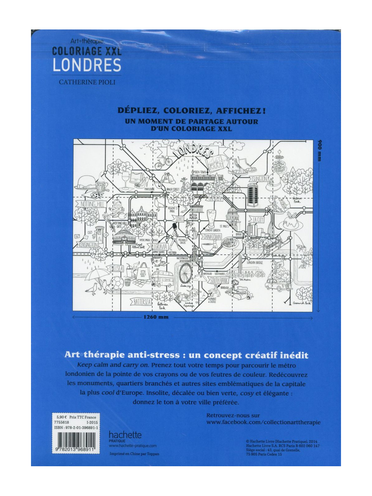 Art Thérapie - Coloriage XXL - Londres