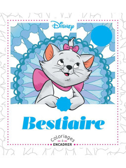 Art Thérapie - Coloriages à encadrer - Bestiaire -  Disney - Cadre & accroche inclus