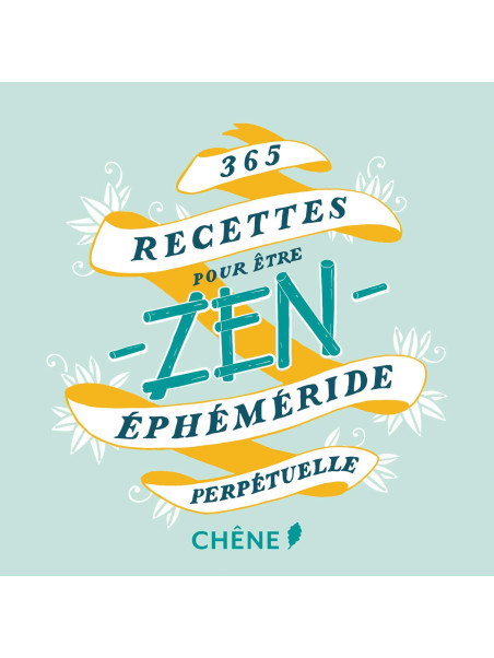 Coffret 365 Recettes pour être zen - Ephéméride perpétuelle