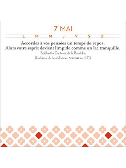 Coffret 365 Recettes pour être zen - Ephéméride perpétuelle