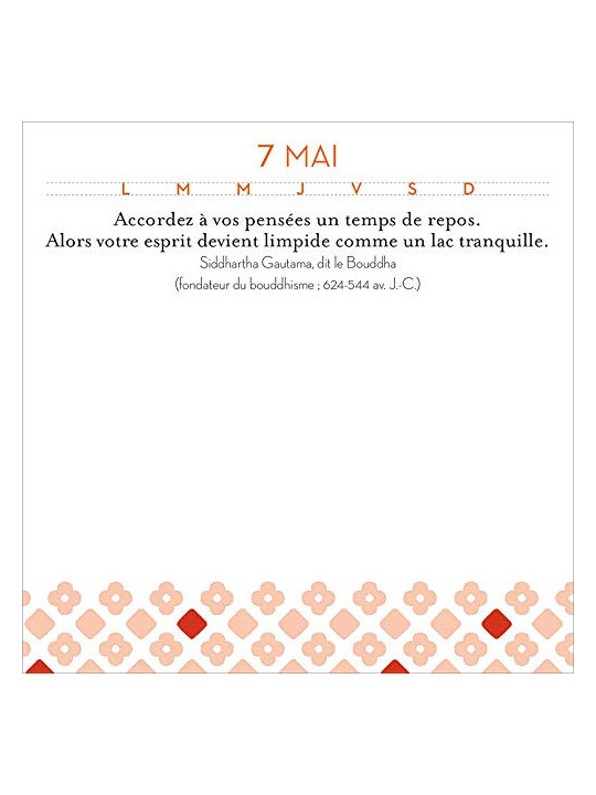 Coffret 365 Recettes pour être zen - Ephéméride perpétuelle