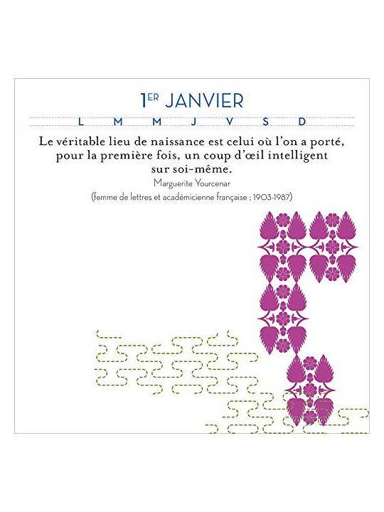 Coffret 365 Recettes pour être zen - Ephéméride perpétuelle