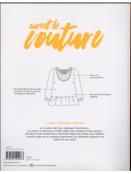 Top - Carnet de couture pour les débutantes - Patron à découper - Taille 34 à 48