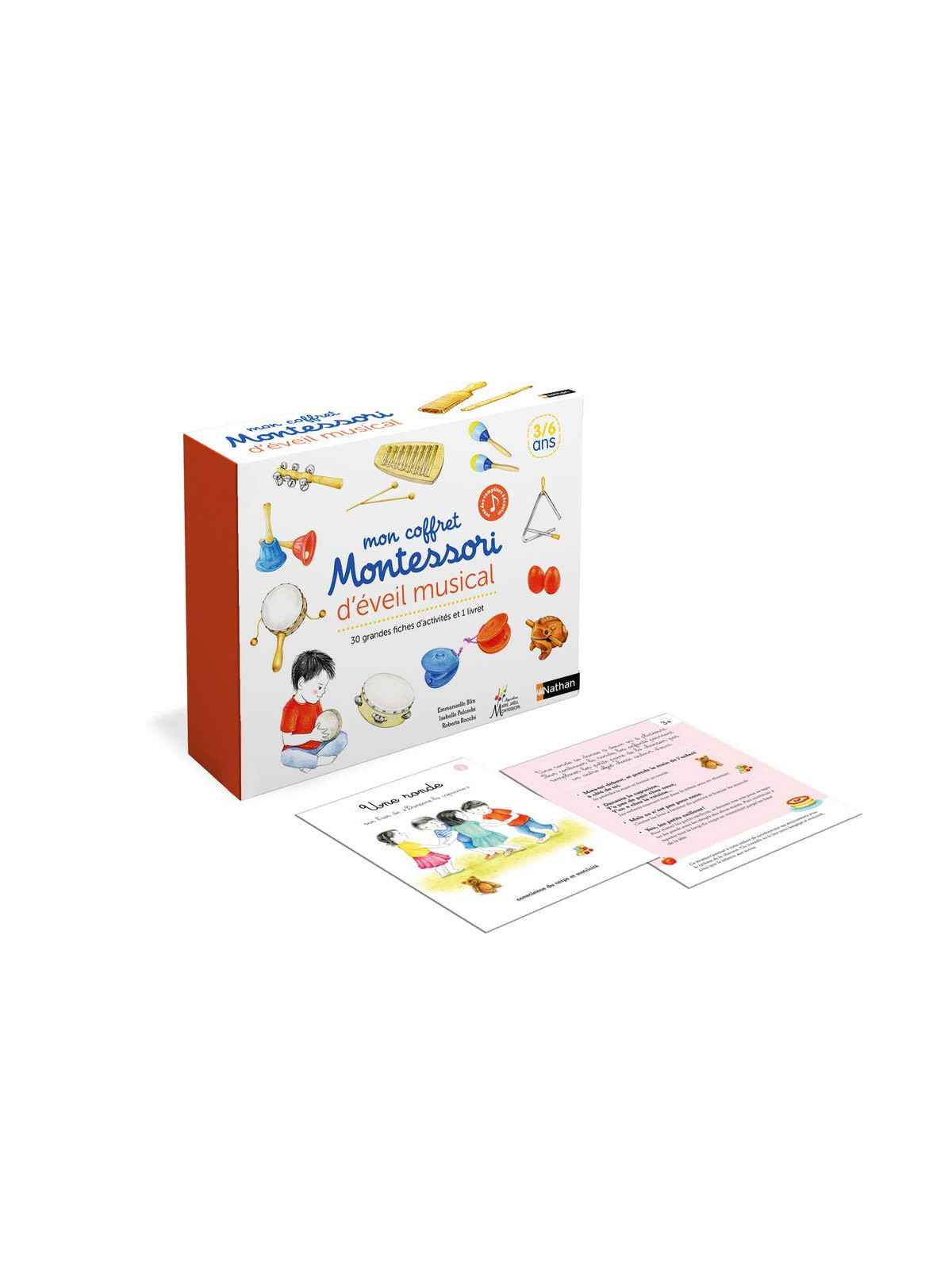 Mon coffret Montessori d'éveil musical - 30 activités, 16 cartes classifiées, 1 livret