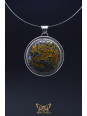 Collection Ranggawijaya - Pendentif en jaspe multicolore d'Indonésie - Forme ronde 09