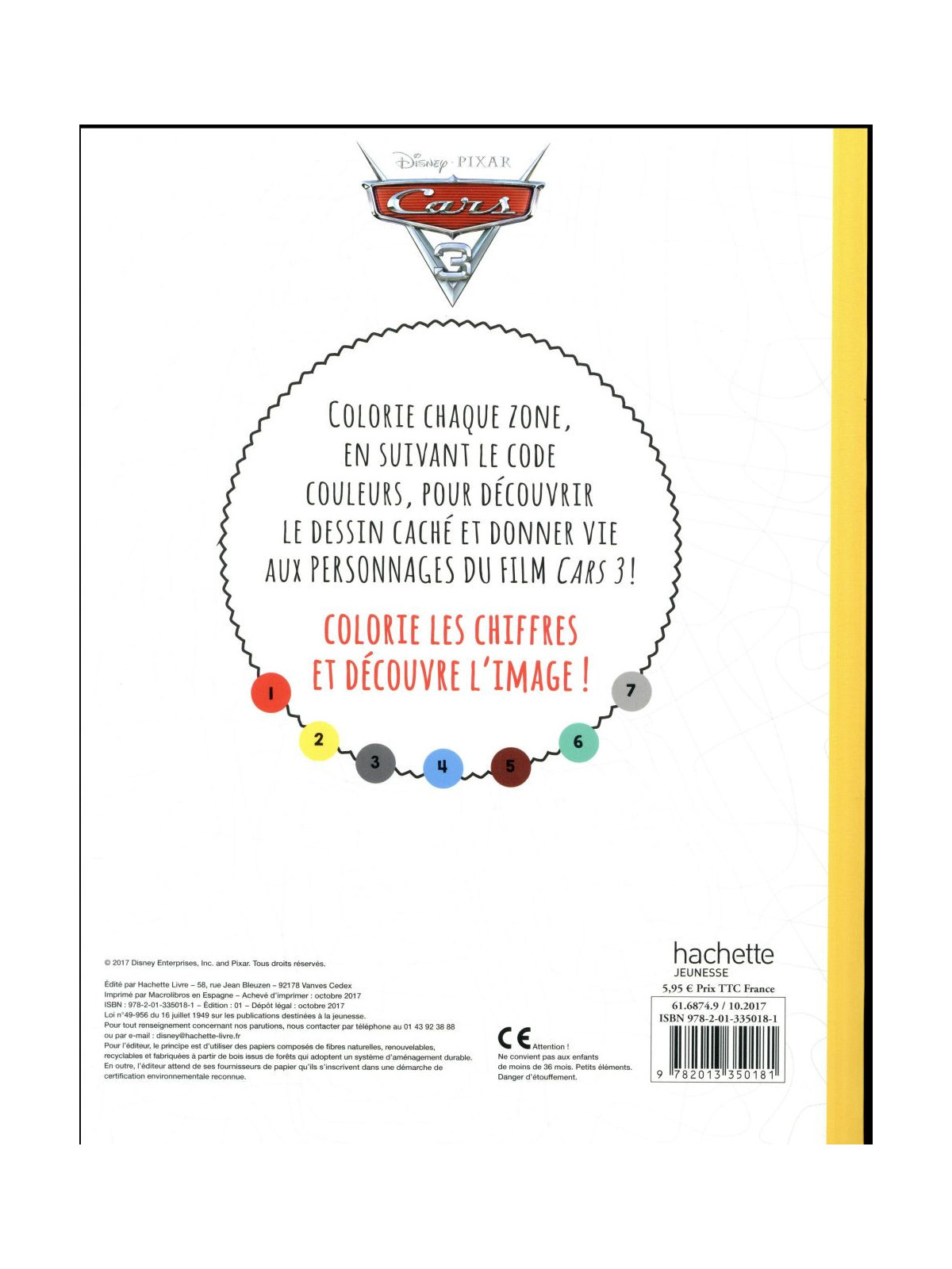 Cars 3 - Les Ateliers - Coloriages mystères