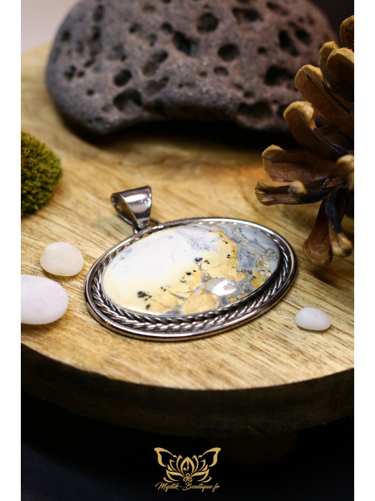 Pendentif jaspe maligano – Collection Ranggawijaya | Mystik Boutique