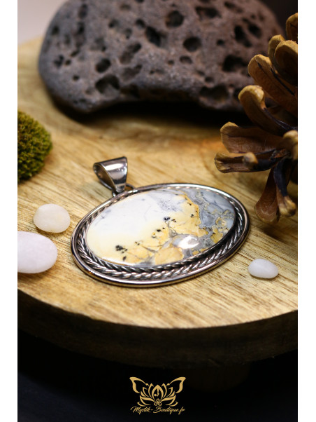 Pendentif jaspe maligano – Collection Ranggawijaya | Mystik Boutique