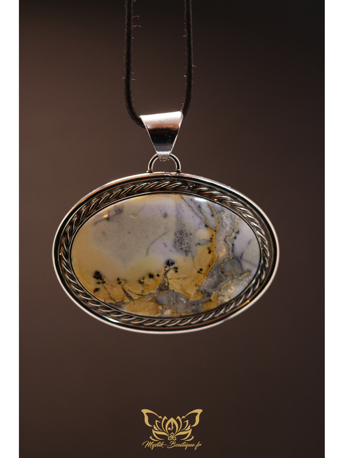 Pendentif jaspe maligano – Collection Ranggawijaya | Mystik Boutique