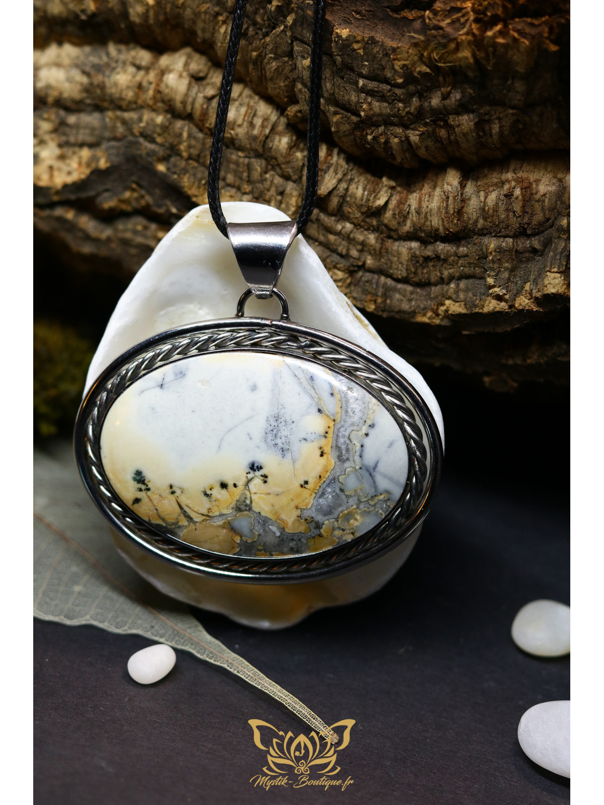Pendentif jaspe maligano – Collection Ranggawijaya | Mystik Boutique