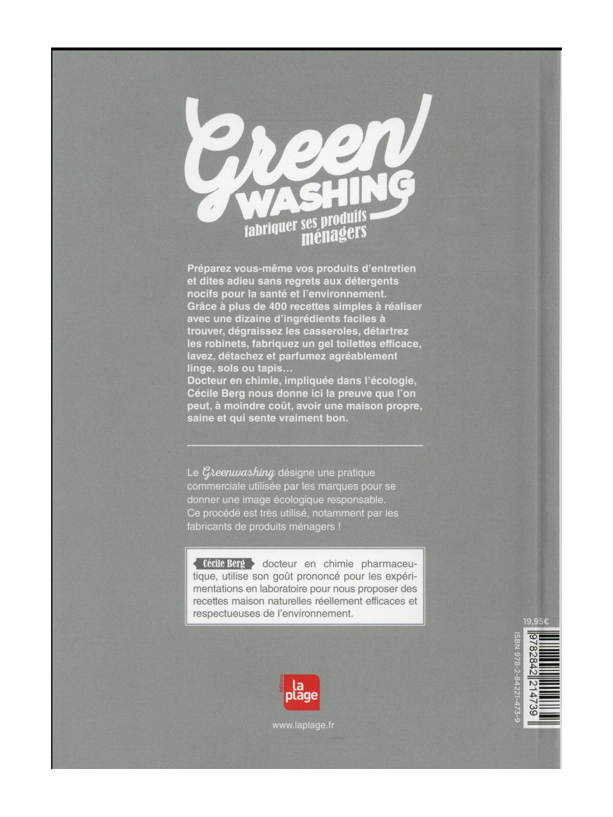 Green washing, fabriquer ses produits ménagers
