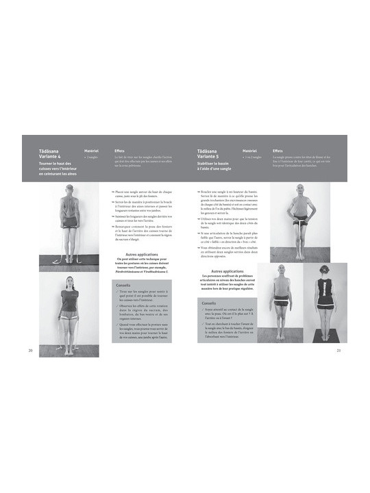 Yoga avec accessoires - Les postures debout - Briques, sangles, chaise, bolster, planche
