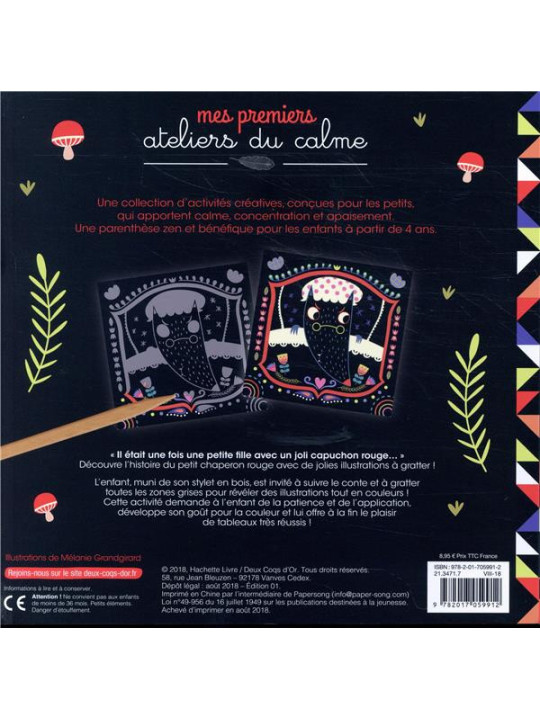 Mes premiers ateliers du calme - Conte à gratter Le Petit Chaperon rouge