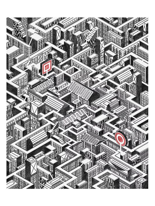 Extrêmes labyrinthes - 50 labyrinthes pour se perdre en ville