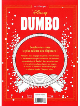 Art Thérapie - Dumbo - 60 coloriages anti-stress