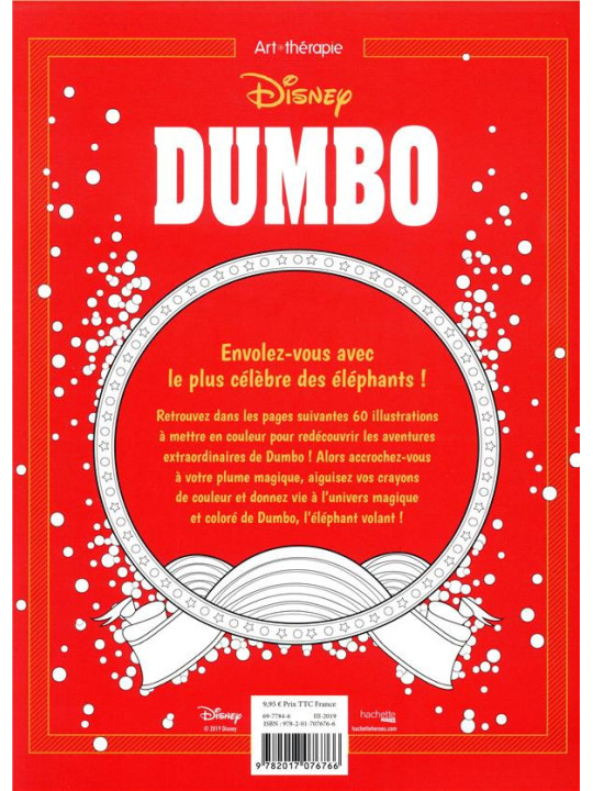 Art Thérapie - Dumbo - 60 coloriages anti-stress